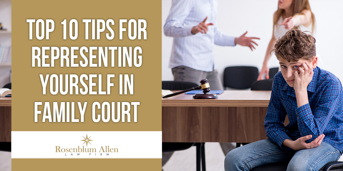 representing yourself in family court