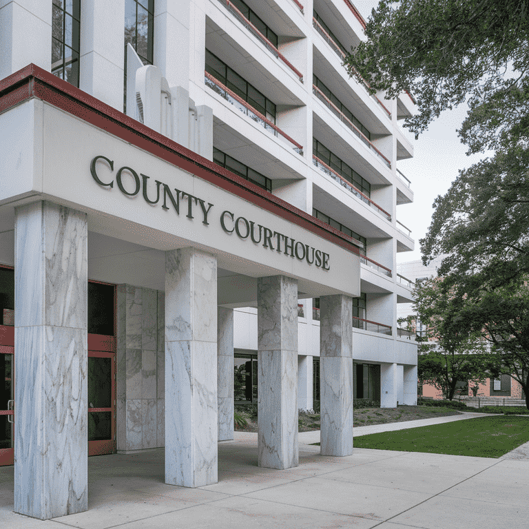 Exterior of a courthouse in Las Vegas representing the legal process of dismissing or recalling a bench warrant.