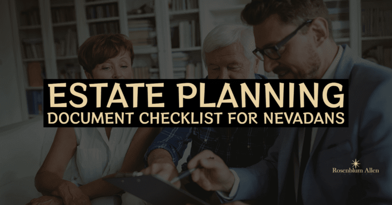 Estate Planning Document Checklist for Nevadans