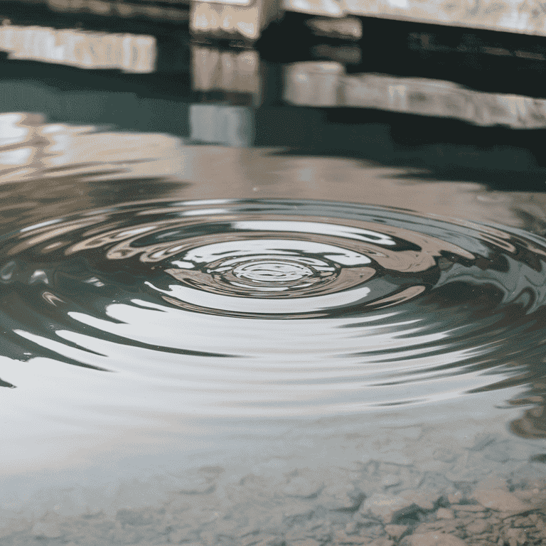  Ripple effect in water symbolizing societal impact