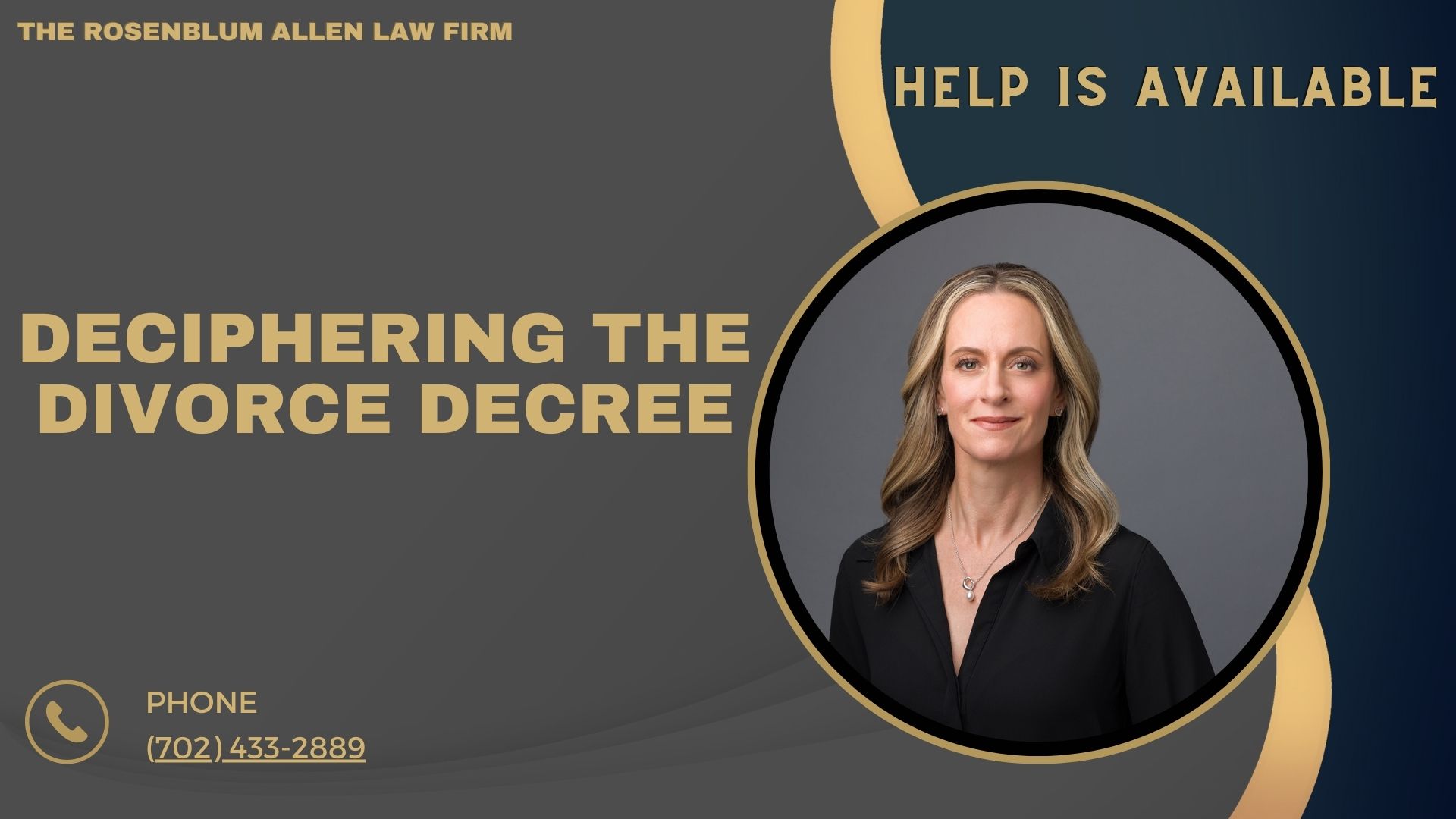 Deciphering the divorce decree banner