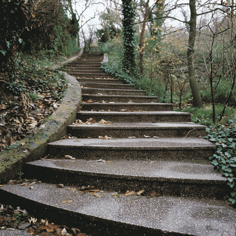 Steps representing the process of obtaining post-divorce modifications