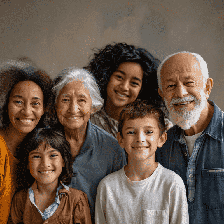 Diverse group of people representing different demographics in Nevada.