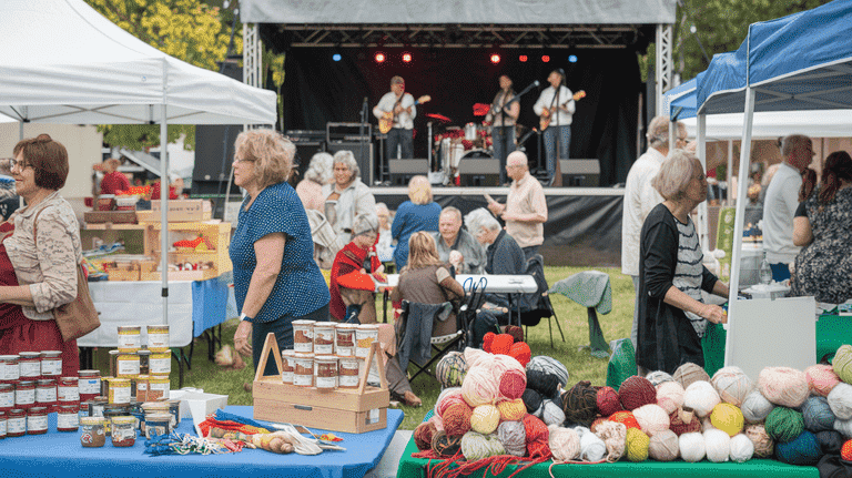 Community event with people participating in friendly activities.