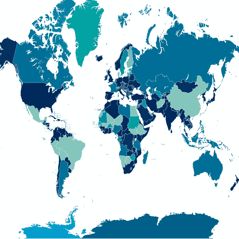 World map showing countries that are part of the Hague Convention, emphasizing international cooperation in custody cases.