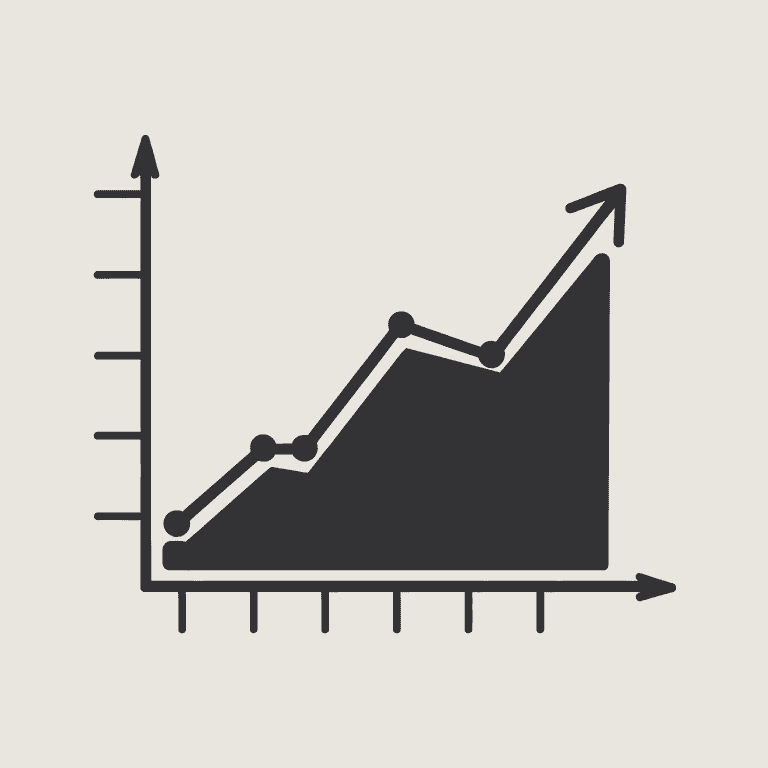 Line graph showing rising property values in Nevada with house silhouette overlay