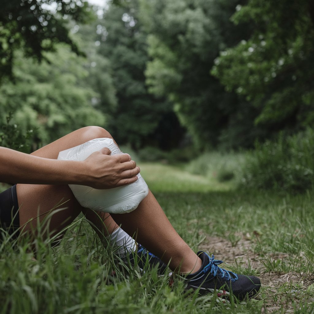 A person recovering from a recreational injury, illustrating the steps to take after an injury in Nevada