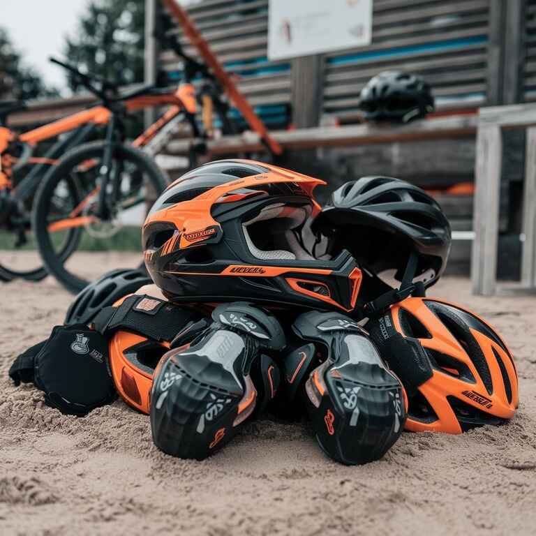 Safety gear, including helmets and pads, used to prevent injuries in recreational activities in Nevada