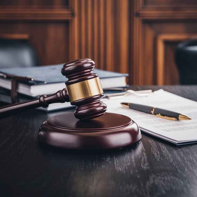 A gavel on a legal desk, representing the handling of parental rights in remarriage situations by Nevada courts