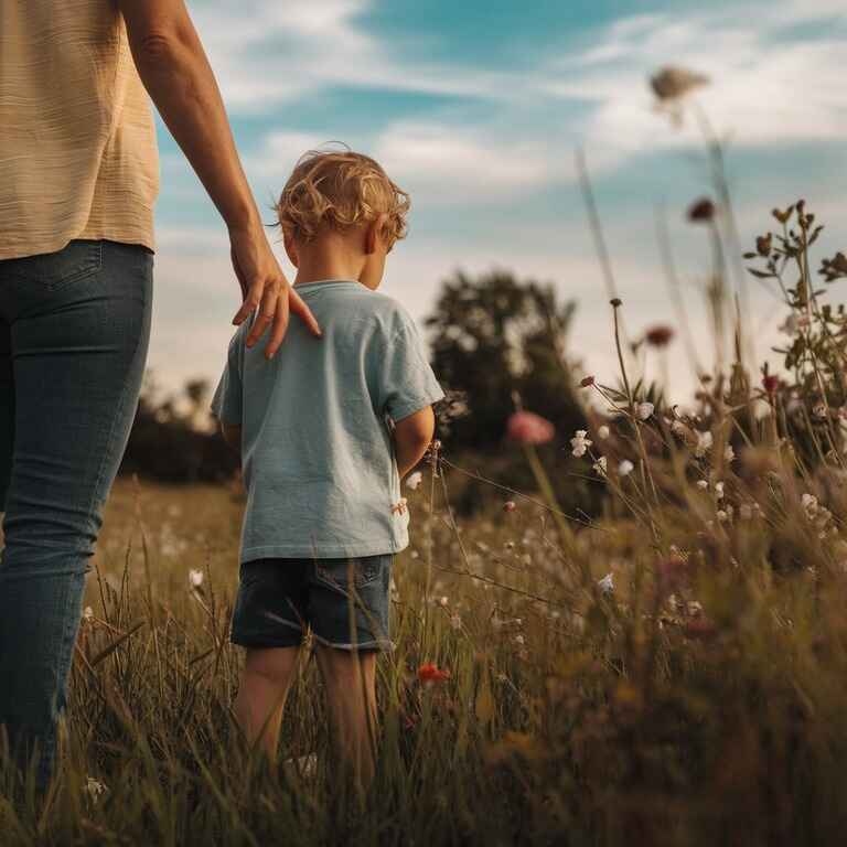 A parent and child standing together, symbolizing the protection of parental rights after remarriage